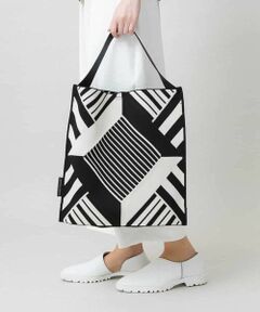 HIROKO KOSHINO / ヒロココシノ トートバッグ | ジオメトリックニットトートバッグ