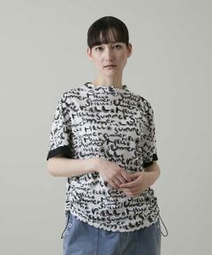 HIROKO KOSHINO / ヒロココシノ カットソー | HELLO Summerロゴシアープルオーバー/日本製/洗える