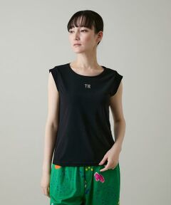 HIROKO KOSHINO / ヒロココシノ タンクトップ | スタッズロゴデザインタンクトップ/日本製/洗える