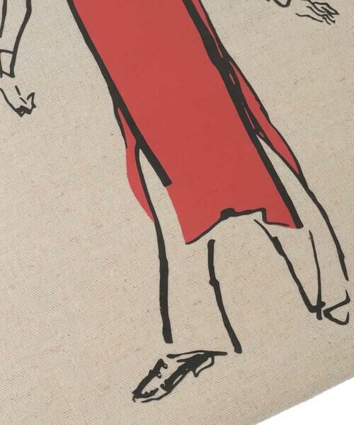 HIROKO KOSHINO / ヒロココシノ トートバッグ | ファッションイラストリネン混トートバッグ | 詳細7