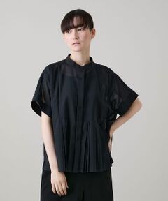 HIROKO KOSHINO / ヒロココシノ シャツ・ブラウス | 立体プリーツシアーブラウス /洗える