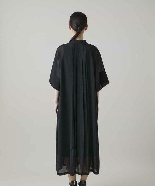 HIROKO KOSHINO / ヒロココシノ ロング・マキシ丈ワンピース | 立体プリーツシアーワンピース /洗える | 詳細5
