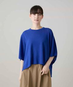 HIROKO KOSHINO / ヒロココシノ ニット・セーター | バックギャザードルマンニットプルオーバー /洗える