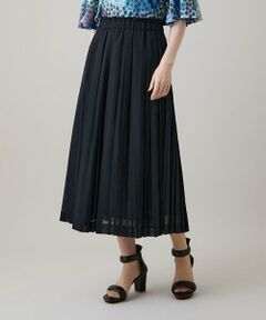 HIROKO KOSHINO / ヒロココシノ ロング・マキシ丈スカート | 立体プリーツシアースカート /洗える