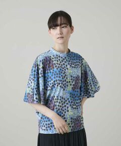 HIROKO KOSHINO / ヒロココシノ カットソー | ウォータードットドルマンプルオーバー /日本製/洗える