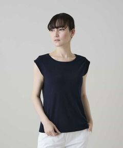 HIROKO KOSHINO / ヒロココシノ カットソー | グリッターロゴカットソー/日本製/洗える