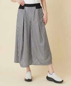HIROKO KOSHINO / ヒロココシノ ロング・マキシ丈スカート | トリコットストライプスカート/洗える