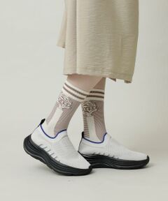 HIROKO KOSHINO / ヒロココシノ その他小物 | リーフ＆ボーダージャガードソックス
