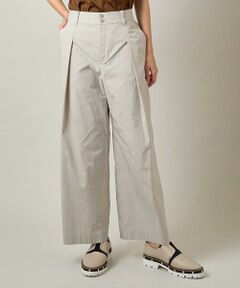 HIROKO KOSHINO / ヒロココシノ その他パンツ | 【WEB/京王百貨店新宿店限定】先染めストライプストレートパンツ /日本製/洗える