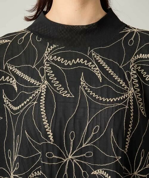 HIROKO KOSHINO / ヒロココシノ チュニック | アラベスク刺繍デザインチュールチュニック /日本製/洗える | 詳細4