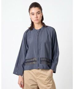 HIROKO KOSHINO / ヒロココシノ シャツ・ブラウス | メッシュジョイントデザインブラウス/洗える