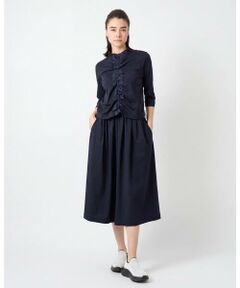 HIROKO KOSHINO / ヒロココシノ ロング・マキシ丈ワンピース | フロントラインテープセットアップ風ワンピース/日本製/洗える