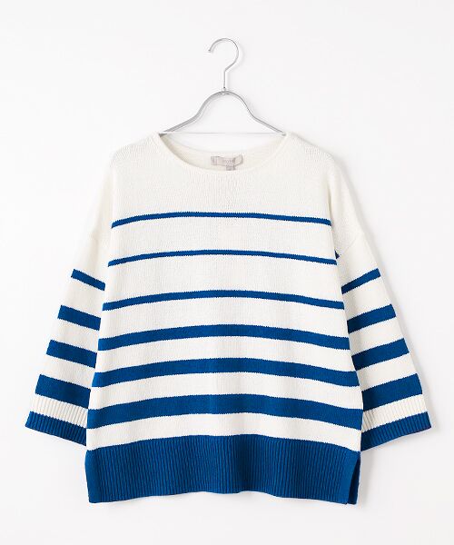 HOBBS/ホブズ ELAINE STRIPE JUMPER ブルー S(9号) HOBBS/ホブズ ELAINE STRIPE JUMPER ブルー S(9号)