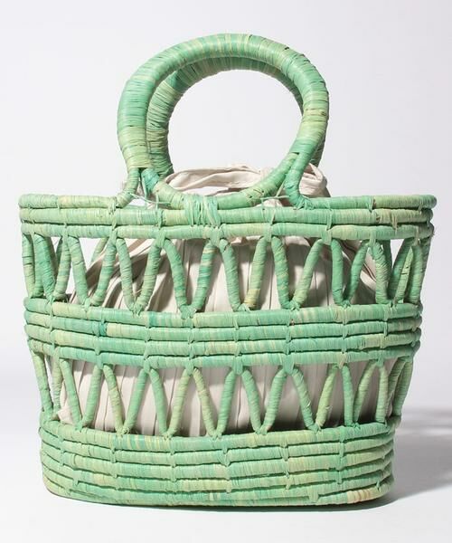 HOUSE OF LOTUS / ハウス オブ ロータス バッグ | Ele' Sac　DARN RAFFIA BASKET | 詳細2