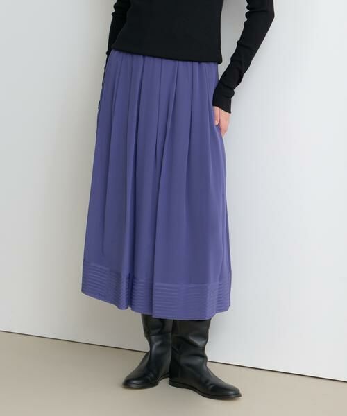 HOUSE OF LOTUS / ハウス オブ ロータス スカート | シルクデシンボトムタックギャザースカート | 詳細8