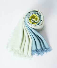 HOUSE OF LOTUS / ハウス オブ ロータス マフラー・ショール・スヌード・ストール | メランジディップダイボーダーリネンストール