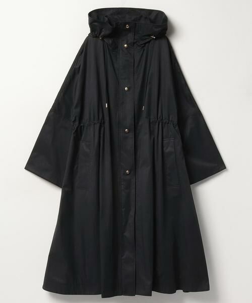 【新品】ハウスオブロータス　ボリュームポンチョコート　コート　ブラックタグ付きです