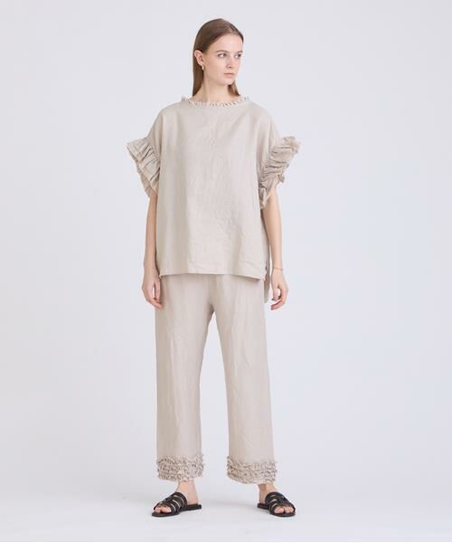HOUSE OF LOTUS / ハウス オブ ロータス パンツ | リネンフリルパンツ | 詳細2
