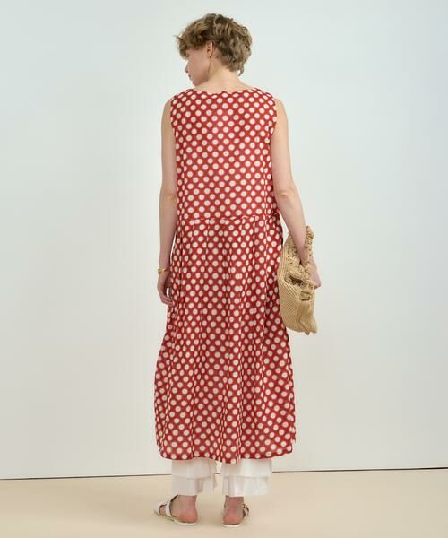 HOUSE OF LOTUS / ハウス オブ ロータス ワンピース | ドットプリントノースリーブワンピース | 詳細3