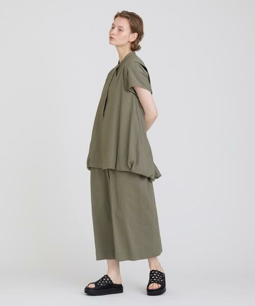 HOUSE OF LOTUS / ハウス オブ ロータス ベスト | コットンリネンブレンドバルーンジレ | 詳細9