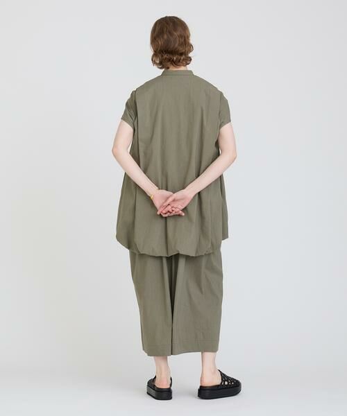 HOUSE OF LOTUS / ハウス オブ ロータス ベスト | コットンリネンブレンドバルーンジレ | 詳細11