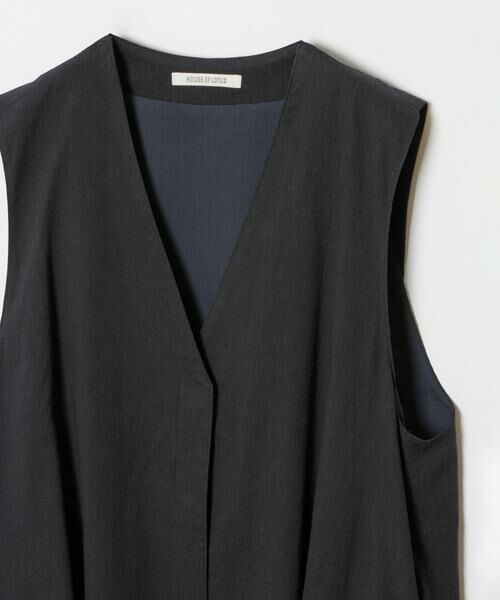 HOUSE OF LOTUS / ハウス オブ ロータス ベスト | コットンリネンブレンドバルーンジレ | 詳細13