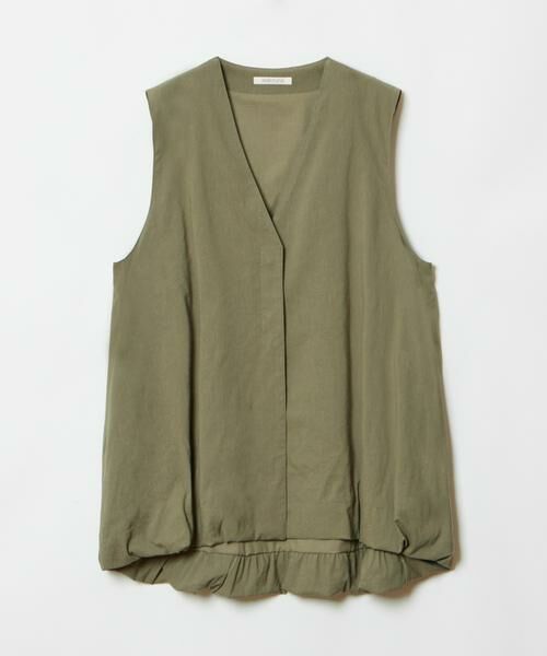 HOUSE OF LOTUS / ハウス オブ ロータス ベスト | コットンリネンブレンドバルーンジレ | 詳細18