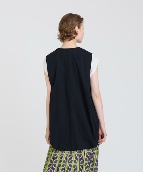 HOUSE OF LOTUS / ハウス オブ ロータス ベスト | コットンリネンブレンドバルーンジレ | 詳細2