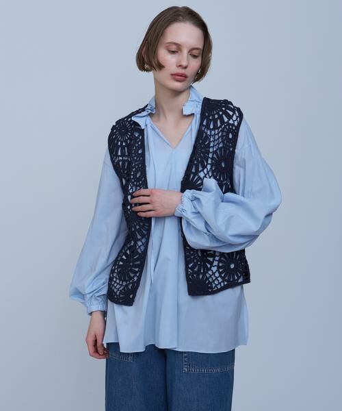 HOUSE OF LOTUS ドレープローンギャザーブラウス<未使用タグ付き> HOUSE OF LOTUS｜ドレープローンギャザーブラウス | Rakuten