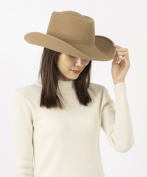 HOUSE OF LOTUS / ハウス オブ ロータス ハット | FELT WIDE BRIM PORKPIE HAT | 詳細5