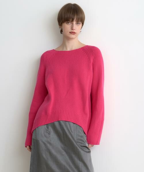 HOUSE OF LOTUS/ハウス オブ ロータス ウールナイロンバックタックプルオーバー ピンク 2 HOUSE OF LOTUS/ハウス オブ ロータス ウールナイロンバックタックプルオーバー ピンク 2