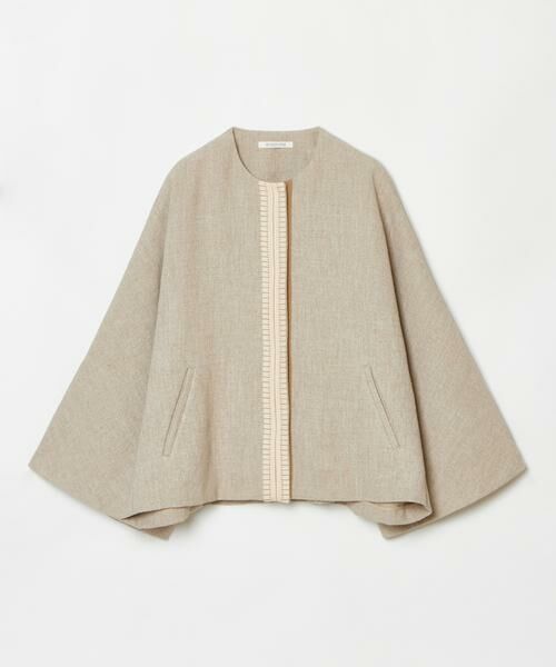 HOUSE OF LOTUS / ハウス オブ ロータス ノーカラージャケット | コードエンブロイダリードルマンスリーブコート | 詳細10