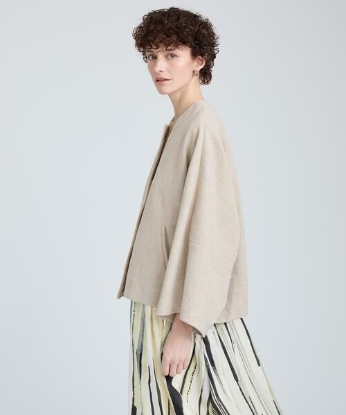 HOUSE OF LOTUS / ハウス オブ ロータス ノーカラージャケット | コードエンブロイダリードルマンスリーブコート | 詳細2