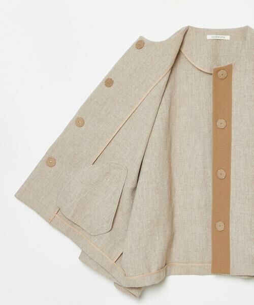 HOUSE OF LOTUS / ハウス オブ ロータス ノーカラージャケット | コードエンブロイダリードルマンスリーブコート | 詳細7