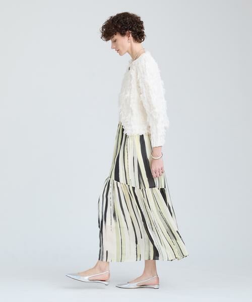 HOUSE OF LOTUS / ハウス オブ ロータス スカート | シルクストライプスカート | 詳細1
