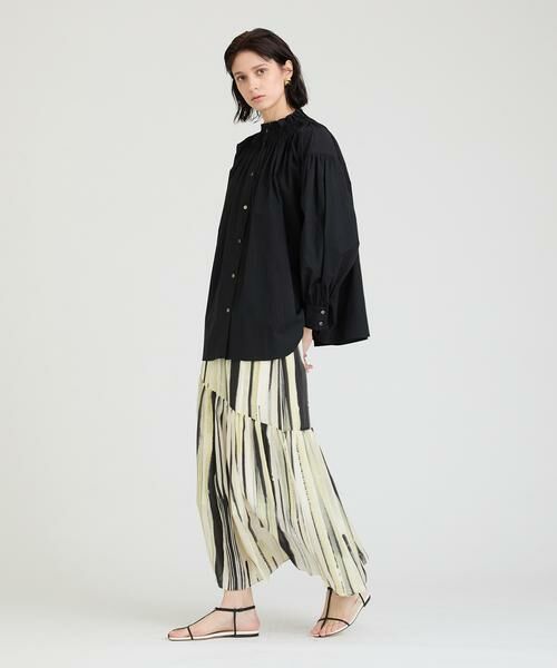 HOUSE OF LOTUS / ハウス オブ ロータス スカート | シルクストライプスカート | 詳細3