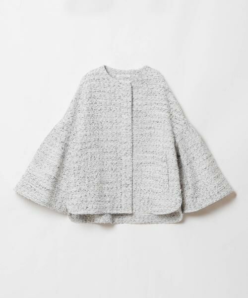 HOUSE OF LOTUS / ハウス オブ ロータス ノーカラージャケット | リボンヤーンツイードフォルムスリーブジャケット | 詳細1