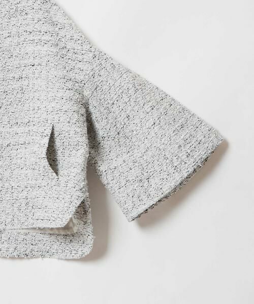 HOUSE OF LOTUS / ハウス オブ ロータス ノーカラージャケット | リボンヤーンツイードフォルムスリーブジャケット | 詳細10