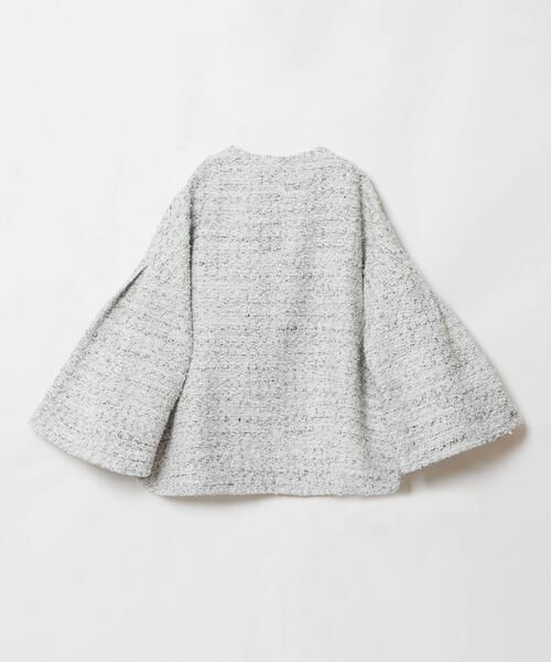 HOUSE OF LOTUS / ハウス オブ ロータス ノーカラージャケット | リボンヤーンツイードフォルムスリーブジャケット | 詳細12
