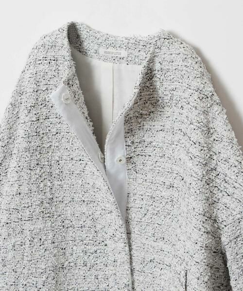 HOUSE OF LOTUS / ハウス オブ ロータス ノーカラージャケット | リボンヤーンツイードフォルムスリーブジャケット | 詳細9
