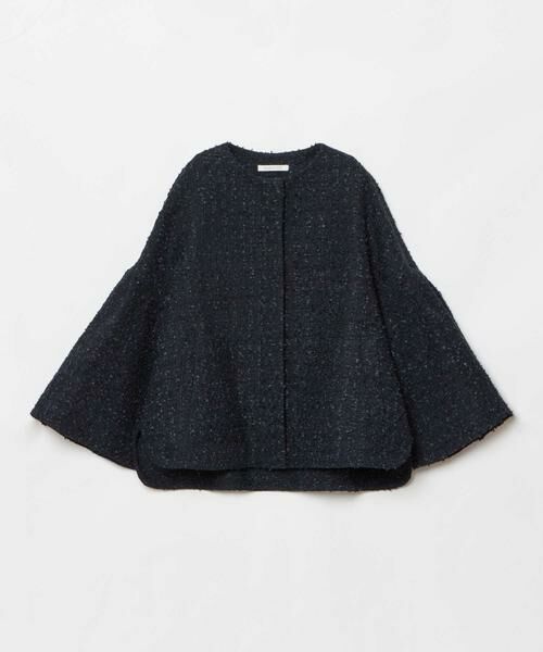 HOUSE OF LOTUS / ハウス オブ ロータス ノーカラージャケット | リボンヤーンツイードフォルムスリーブジャケット | 詳細15