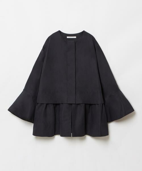 HOUSE OF LOTUS / ハウス オブ ロータス ノーカラージャケット | コットンリネンティアードジャケット | 詳細18