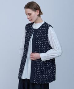HOUSE OF LOUTUS コットンリネンへプラムジレ　新品未使用タグ付き HOUSE OF LOUTUS コットンリネンへプラムジレ 新品未使用タグ