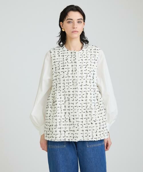 HOUSE OF LOTUS / ハウス オブ ロータス ベスト | フラッグモールファンシーサイドタックジレ | 詳細1