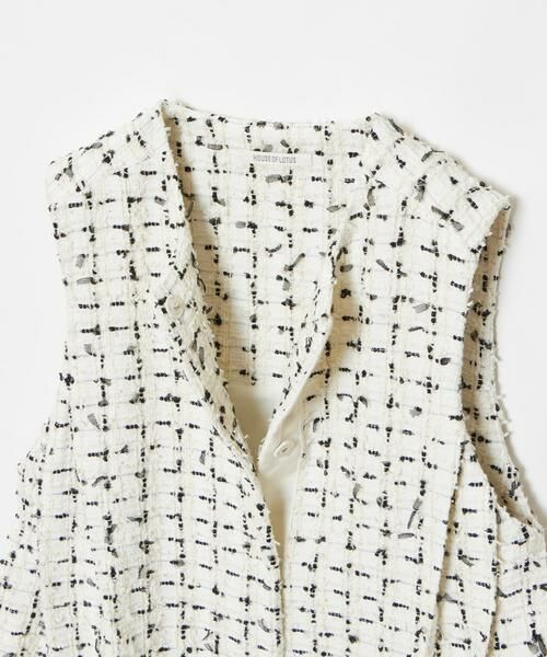 HOUSE OF LOTUS / ハウス オブ ロータス ベスト | フラッグモールファンシーサイドタックジレ | 詳細14