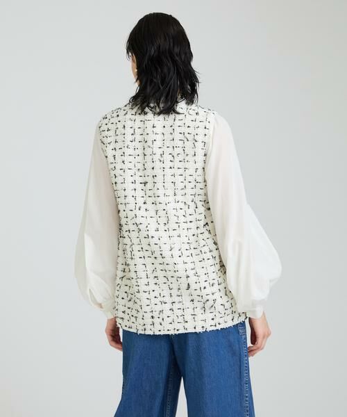 HOUSE OF LOTUS / ハウス オブ ロータス ベスト | フラッグモールファンシーサイドタックジレ | 詳細5