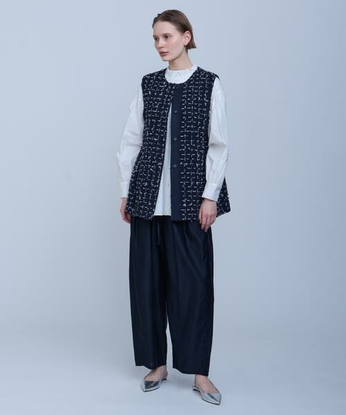 HOUSE OF LOTUS / ハウス オブ ロータス ベスト | フラッグモールファンシーサイドタックジレ | 詳細22