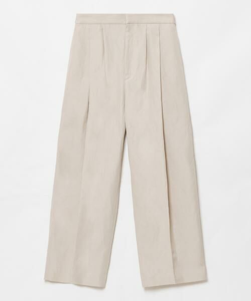 HOUSE OF LOTUS / ハウス オブ ロータス パンツ | コットンリネンレイヤードタックパンツ | 詳細1