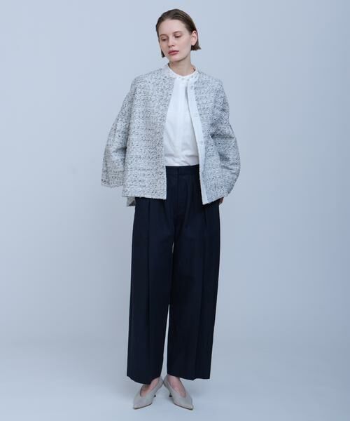 HOUSE OF LOTUS / ハウス オブ ロータス パンツ | コットンリネンレイヤードタックパンツ | 詳細7