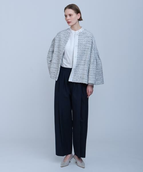 HOUSE OF LOTUS / ハウス オブ ロータス パンツ | コットンリネンレイヤードタックパンツ | 詳細8